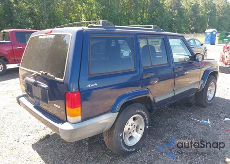 2000 Jeep Cherokee Sport из США, поврежденный, VIN 1J4FF48S4YL240064